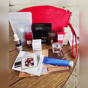 SEPHORA LUNAR New YEAR 2026 13 PIECE Cosmetic Fragrance Set Red Pouch